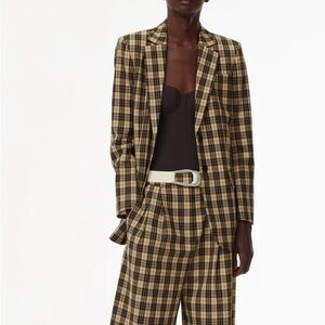 Tibi Tristan plaid blazer